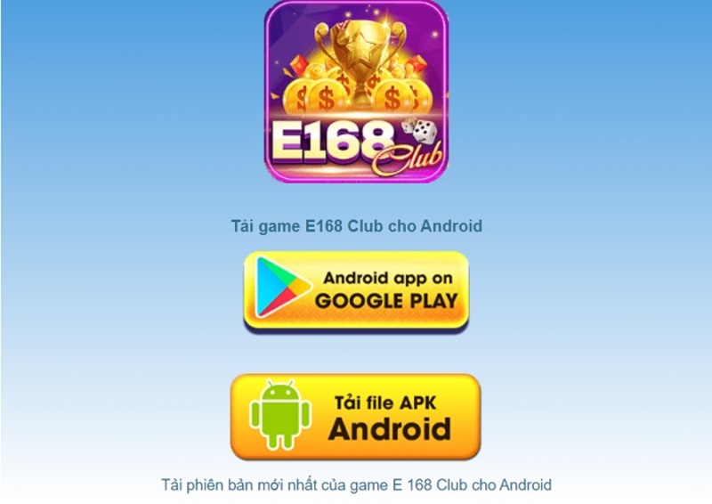 Hướng dẫn tải E168 cho điện thoại Android