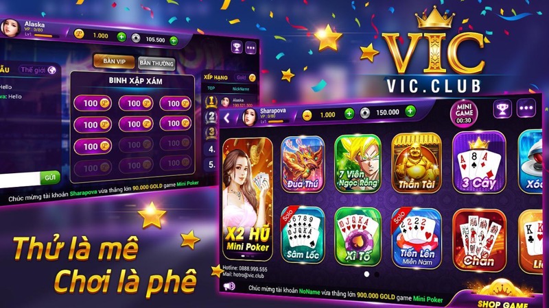 Vic Club - Huyền thoại cổng game đổi thưởng trong lòng cược thủ